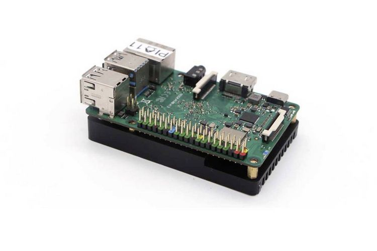 Produktbild: Radxa RockPi_Heatsink K&uuml;hlk&ouml;rper Passend f&uuml;r (Entwicklungskits): Rock Pi Schwarz