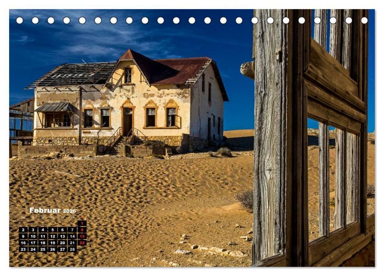 Produktbild: Blickpunkte in Namibia (Tischkalender 2026 DIN A5 quer), CALVENDO Monatskalender