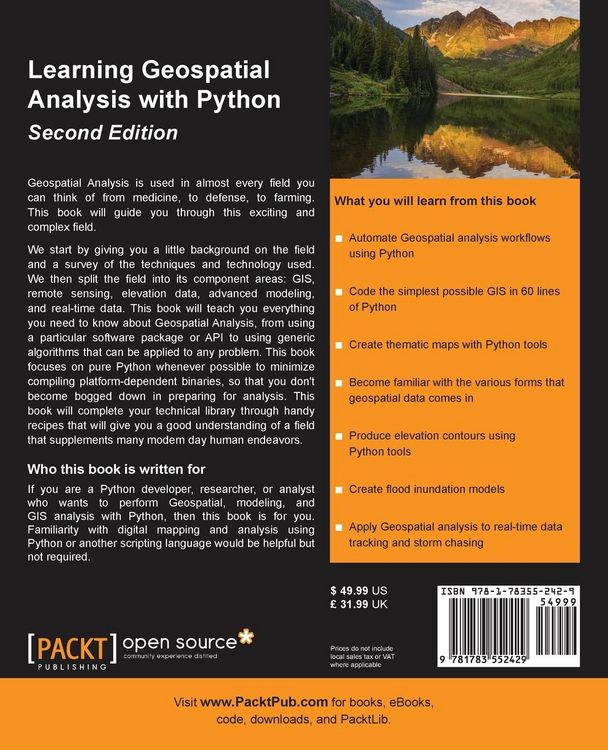 Produktbild: Learning GeoSpatial Analysis with Python