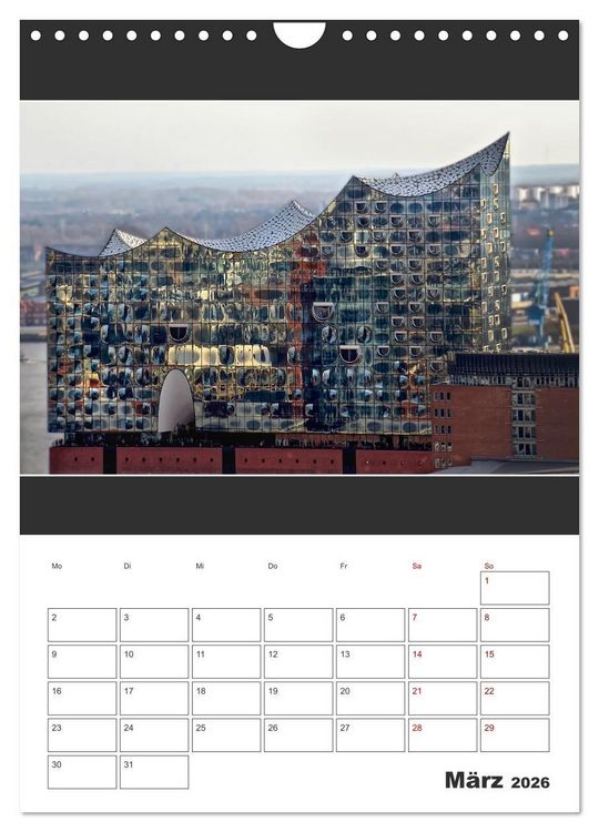Produktbild: Spitze! Elbphilharmonie Hamburg 2026 (Wandkalender 2026 DIN A4 hoch), CALVENDO Monatskalender