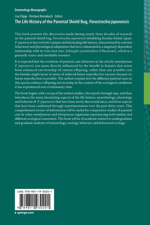 Produktbild: The Life History of the Parental Shield Bug, Parastrachia japonensis
