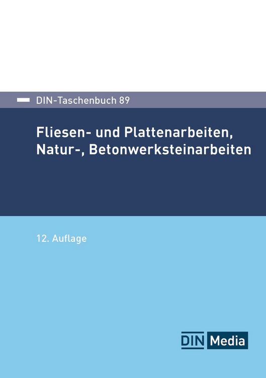 Produktbild: DIN-Taschenbuch 89