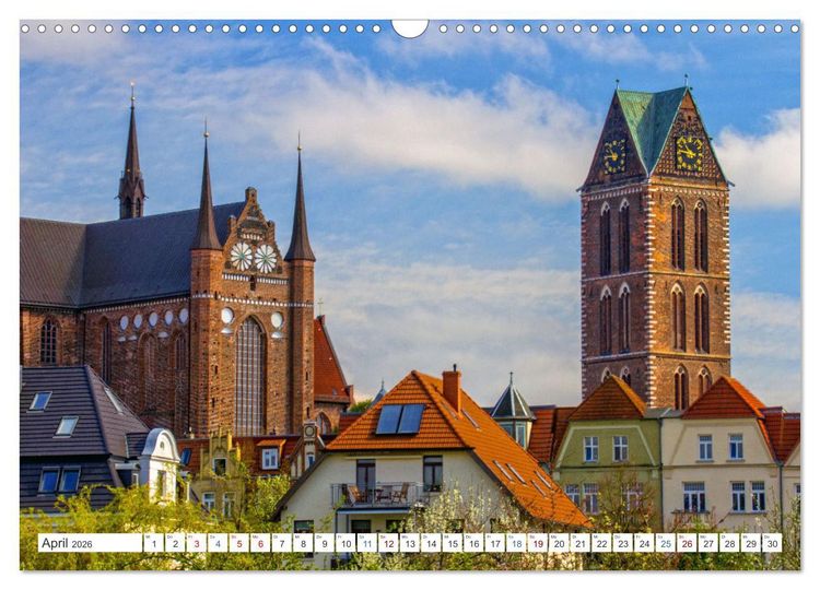Produktbild: Wismar - Die Ostseeperle unter den deutschen Hansest&auml;dten (Wandkalender 2026 DIN A3 quer), CALVENDO Monatskalender