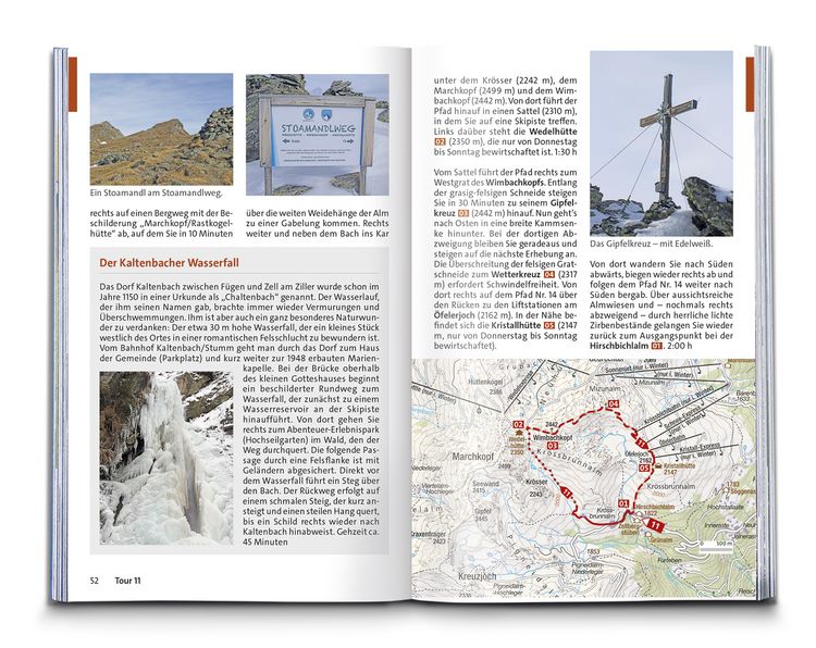 Produktbild: KOMPASS Wanderf&uuml;hrer Zillertal, 55 Touren mit Extra-Tourenkarte