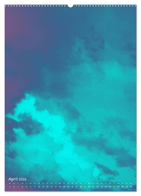 Produktbild: Aquarelle am Himmel (Wandkalender 2026 DIN A2 hoch), CALVENDO Monatskalender
