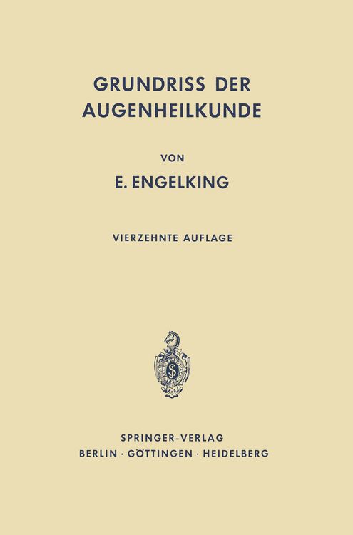 Produktbild: Grundri&szlig; der Augenheilkunde f&uuml;r Studierende