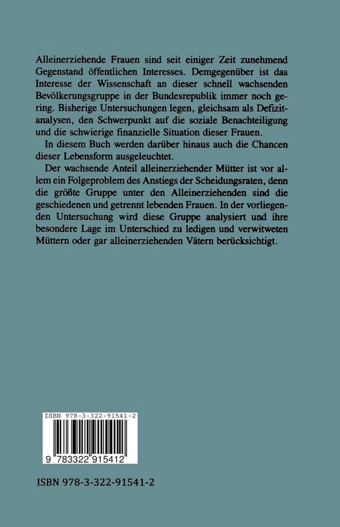 Produktbild: Alleinerziehende Frauen