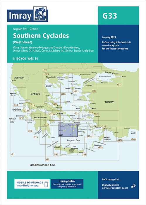Produktbild: G33 Southern Cyclades (West Sheet)