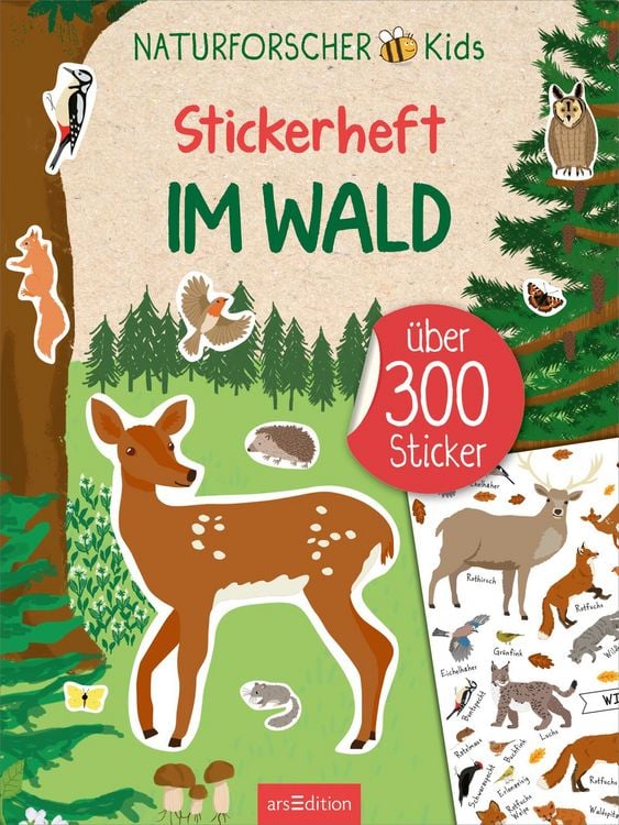 Produktbild: Naturforscher-Kids &ndash; Stickerheft Im Wald