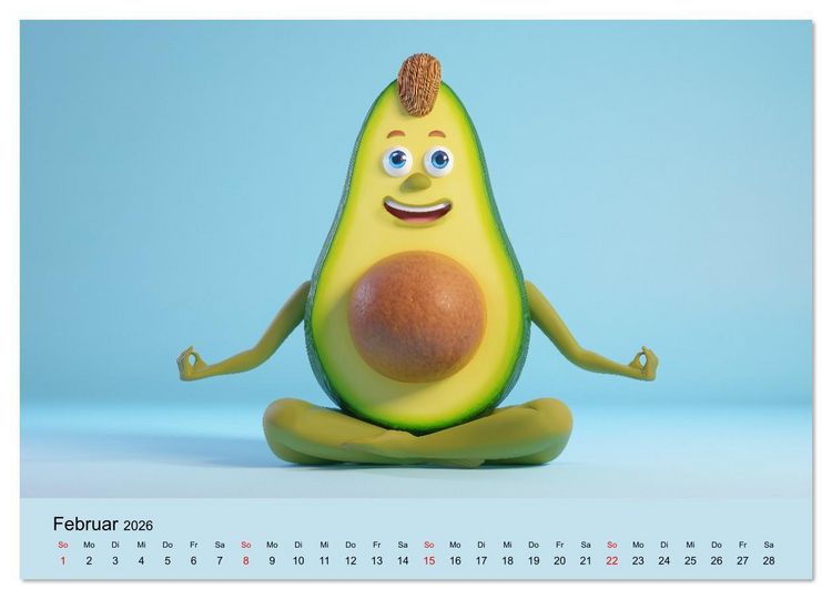Produktbild: Esse ich nicht! Der freche Kinderkalender mit Obst & Gem&uuml;se (Wandkalender 2026 DIN A2 quer), CALVENDO Monatskalender