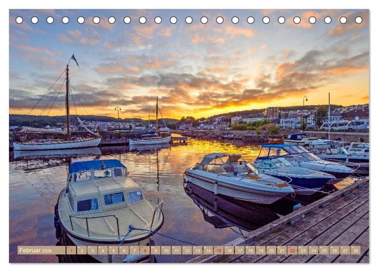 Produktbild: Vom S&uuml;dkap zum Nordkap (Tischkalender 2026 DIN A5 quer), CALVENDO Monatskalender