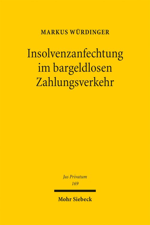 Produktbild: Insolvenzanfechtung im bargeldlosen Zahlungsverkehr