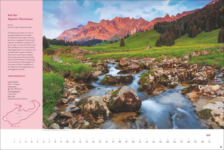 Produktbild: Weitwanderwege Edition Kalender 2027