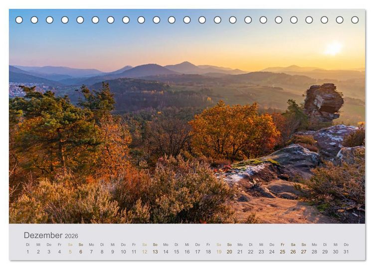 Produktbild: Augenblicke im Pf&auml;lzerwald (Tischkalender 2026 DIN A5 quer), CALVENDO Monatskalender