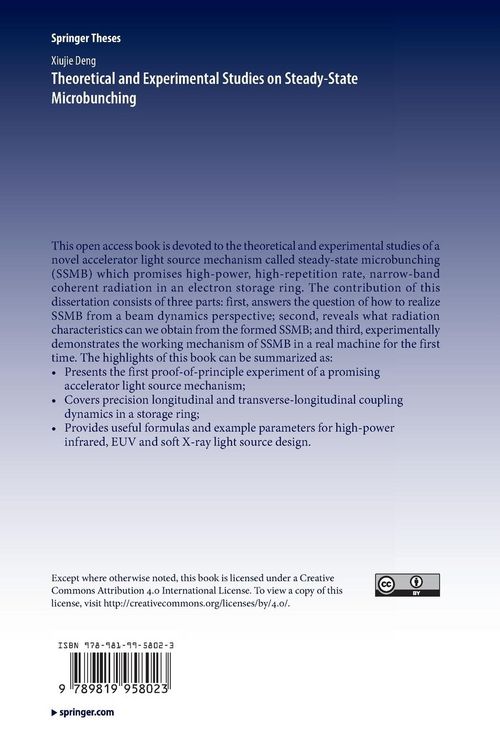 Produktbild: Theoretical and Experimental Studies on Steady-State Microbunching