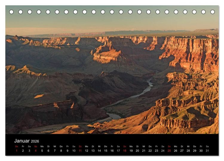 Produktbild: Grand Canyon - Wunder der Natur (Tischkalender 2026 DIN A5 quer), CALVENDO Monatskalender