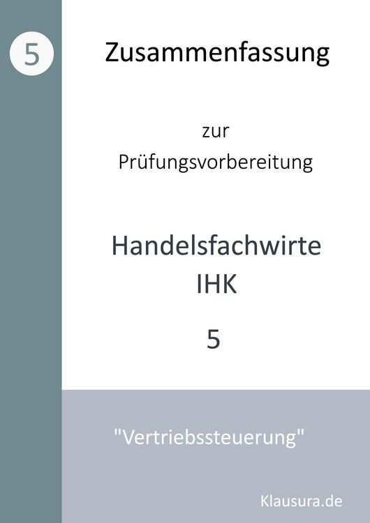 Produktbild: Zusammenfassung zur Pr&uuml;fungsvorbereitung Handelsfachwirte IHK