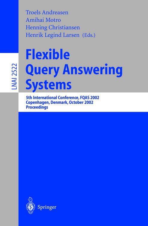 Produktbild: Flexible Query Answering Systems