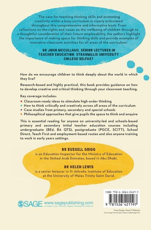 Produktbild: Teaching Creative and Critical Thinking in Schools