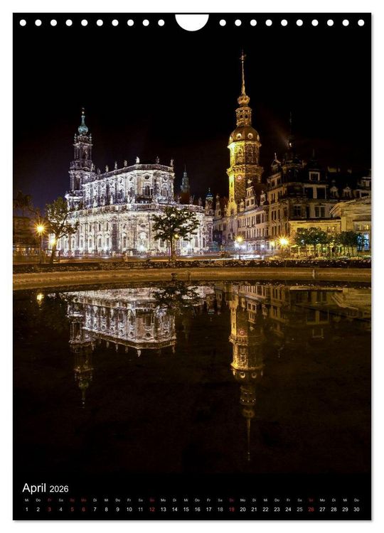 Produktbild: Die wundersch&ouml;ne Stadt Dresden (Wandkalender 2026 DIN A4 hoch), CALVENDO Monatskalender