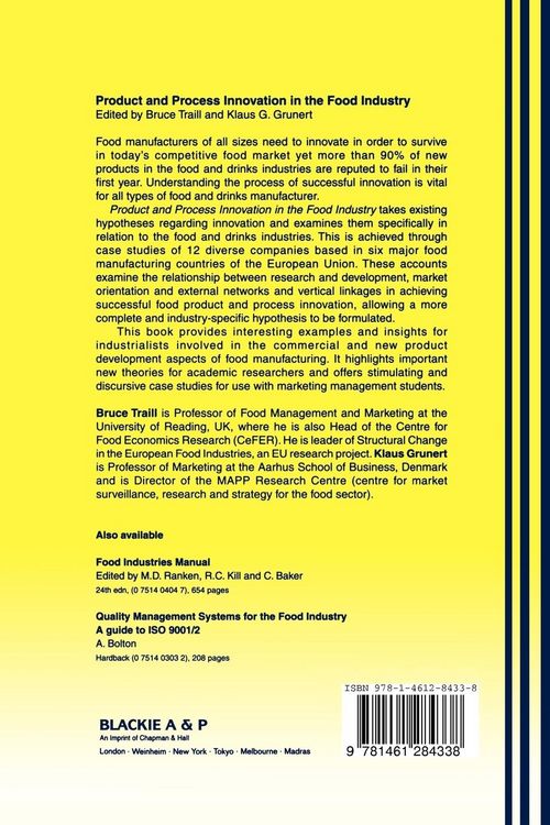 Produktbild: Products and Process Innovation in the Food Industry