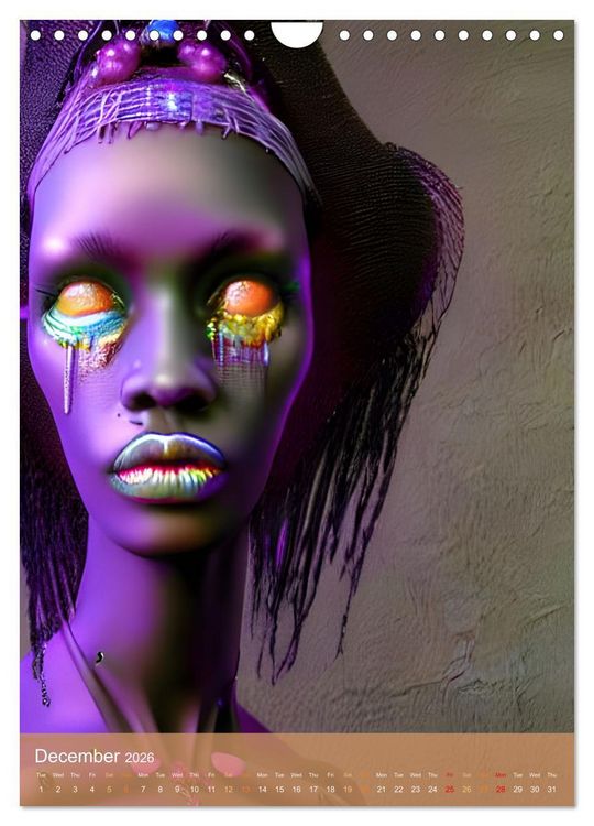 Produktbild: Voodoo Queens (Wall Calendar 2026 DIN A4 portrait), CALVENDO 12 Month Wall Calendar