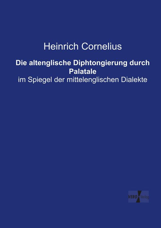 Produktbild: Die altenglische Diphtongierung durch Palatale