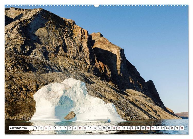 Produktbild: Eisberge - Gr&ouml;nlands magische Eisgestalten (hochwertiger Premium Wandkalender 2026 DIN A2 quer), Kunstdruck in Hochglanz