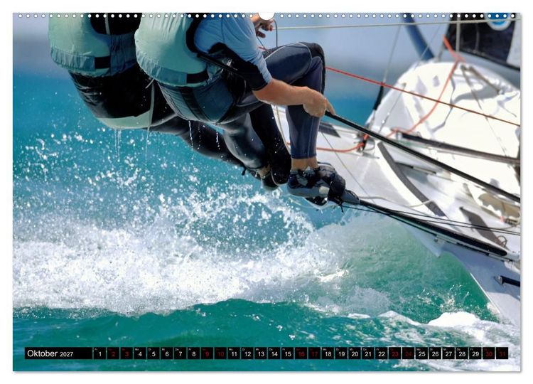 Produktbild: SEGELN - unterwegs mit dem Wind (hochwertiger Premium Wandkalender 2027 DIN A2 quer), Kunstdruck in Hochglanz