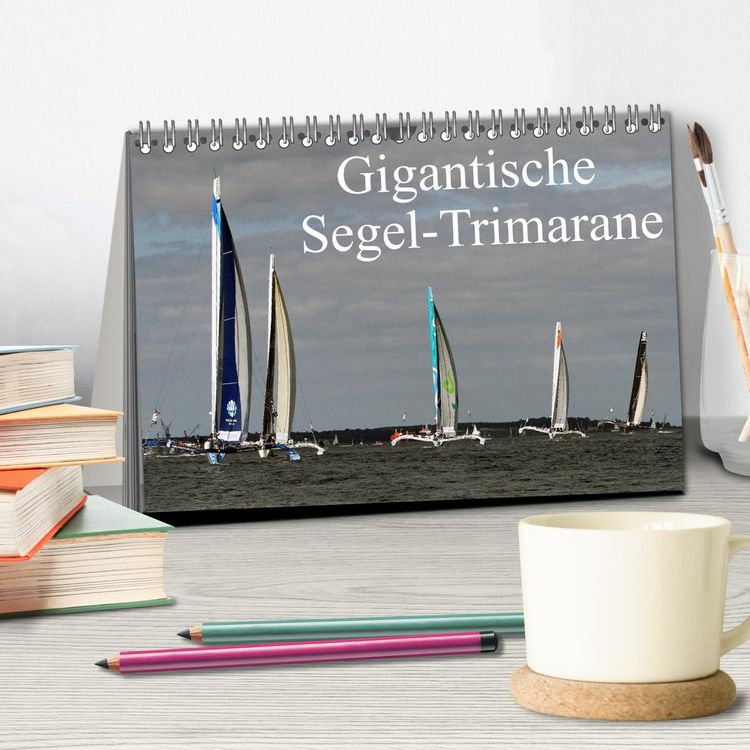 Produktbild: Gigantische Segel-Trimarane (Tischkalender 2026 DIN A5 quer), CALVENDO Monatskalender