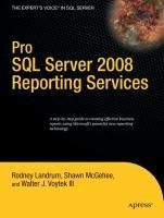 Produktbild: Pro SQL Server 2008 Reporting Services