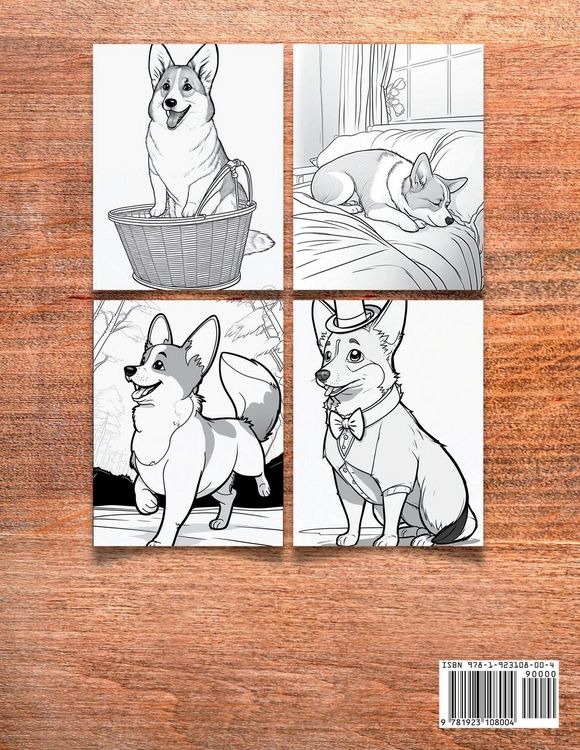 Produktbild: Colorful Corgis Coloring Book