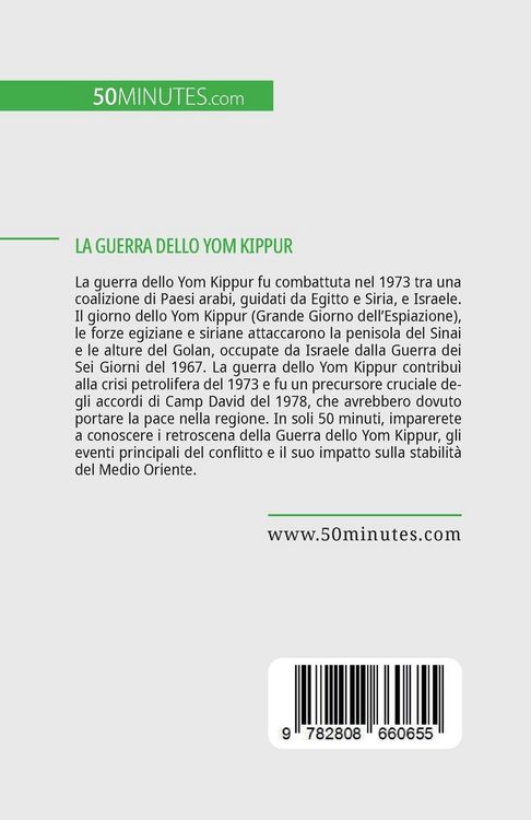 Produktbild: La guerra dello Yom Kippur