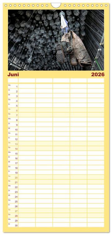 Produktbild: Familienplaner 2026 - Ruhrpott Akzente mit 5 Spalten (Wandkalender, 21 x 45 cm) CALVENDO