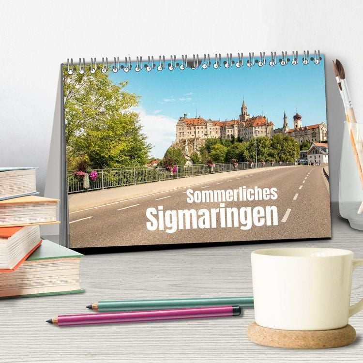 Produktbild: Sommerliches Sigmaringen (Tischkalender 2027 DIN A5 quer), CALVENDO Monatskalender