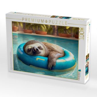 Produktbild: CALVENDO Puzzle Ein Motiv aus dem Kalender Der Kalender f&uuml;r echte Faultiere | 1000 Teile Lege-Gr&ouml;&szlig;e 64x48cm Foto-Puzzle f&uuml;r gl&uuml;ckliche Stunden