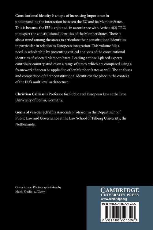 Produktbild: Constitutional Identity in a Europe of Multilevel Constitutionalism