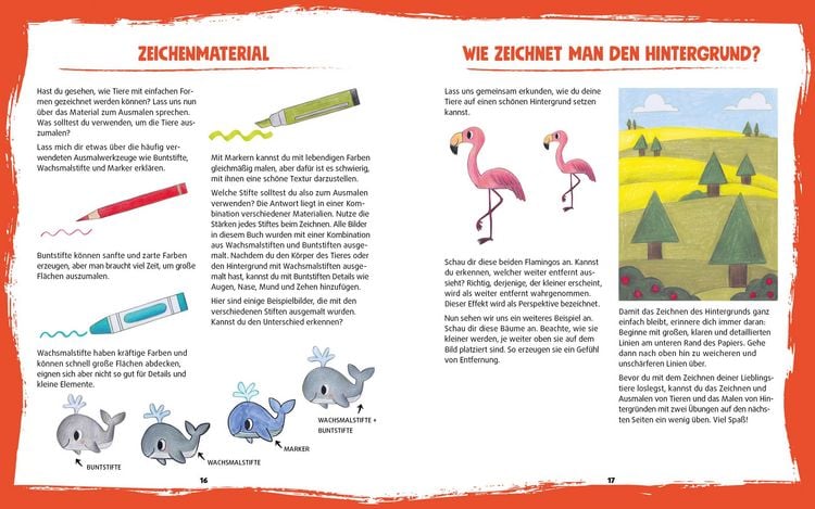Produktbild: Tiere zeichnen f&uuml;r Kids &ndash; &Uuml;ber 100 kunterbunte Lieblingstiere mit einfachen Formen Schritt-f&uuml;r-Schritt malen lernen