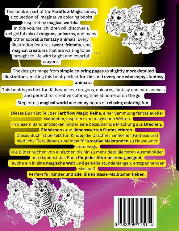 Produktbild: Farbflow Magic- Fantasy animals - Fantasie Tiere
