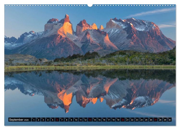 Produktbild: Patagonien und Feuerland (Wandkalender 2026 DIN A2 quer), CALVENDO Monatskalender