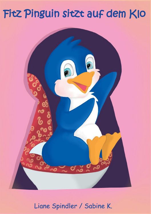 Produktbild: Fitz Pinguin sitzt auf dem Klo