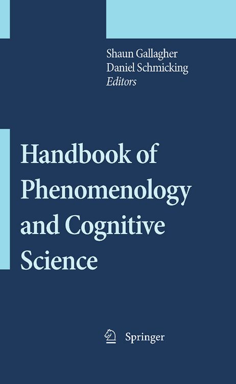 Produktbild: Handbook of Phenomenology and Cognitive Science