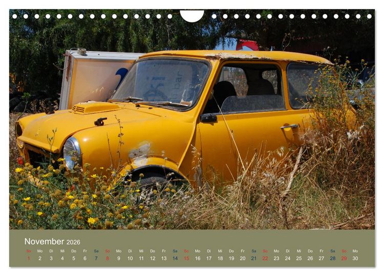 Produktbild: Alte Autos aus Europa (Wandkalender 2026 DIN A4 quer), CALVENDO Monatskalender
