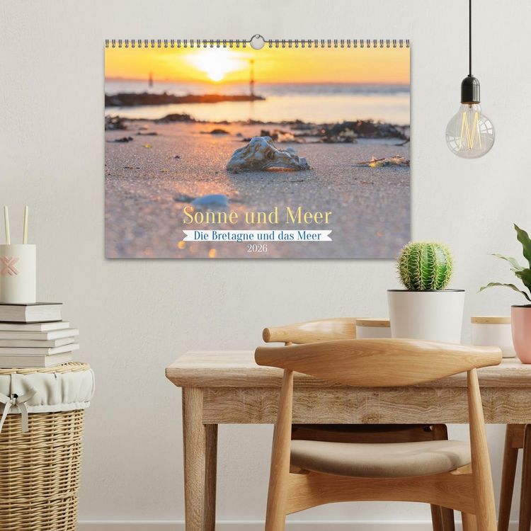 Produktbild: Die Bretagne - Sonne und das Meer (Wandkalender 2026 DIN A3 quer), CALVENDO Monatskalender
