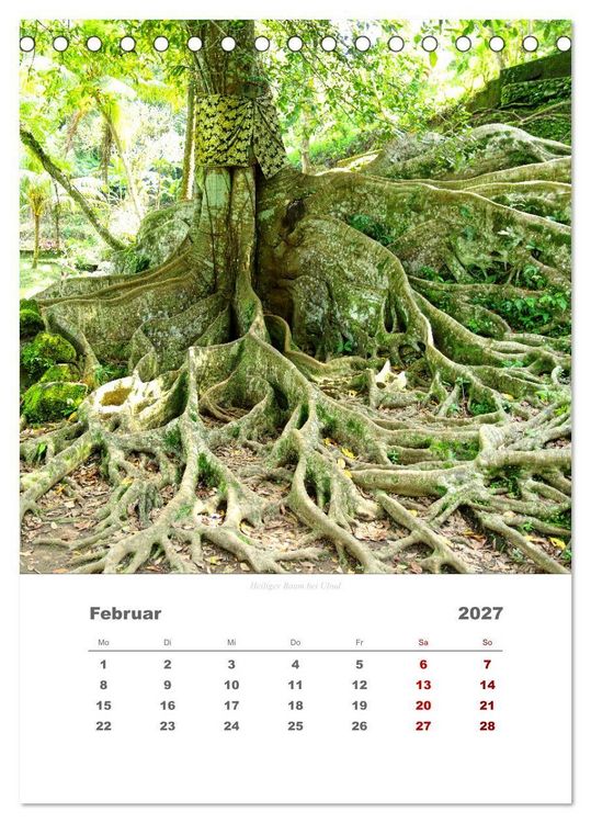 Produktbild: Reiseimpressionen durch Bali (Tischkalender 2027 DIN A5 hoch), CALVENDO Monatskalender