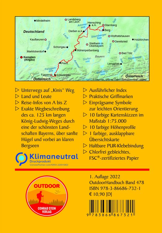 Produktbild: K&ouml;nig-Ludwig-Weg vom Starnberger See nach F&uuml;ssen