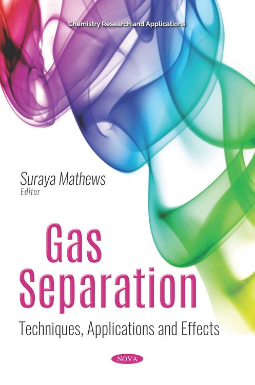 Produktbild: Gas Separation: Techniques, Applications and Effects