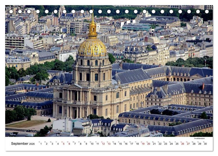 Produktbild: Paris - zwischen gestern und morgen (Tischkalender 2026 DIN A5 quer), CALVENDO Monatskalender