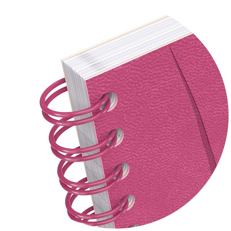 Produktbild: Oxford Spiralbuch Signature A5, 5mm kariert, mit flexiblem Cover, 80 Blatt, Optik Paper&reg;, SCRIBZEE&reg; kompatibel, fuchsia