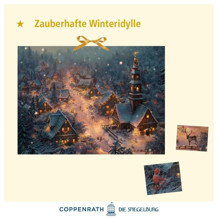 Produktbild: Wand-Adventskalender &ndash; Vertr&auml;umtes Winterdorf